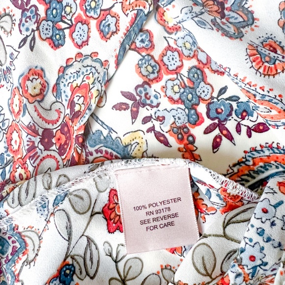 Philosophy Tunic  Multi Print Blouse Size L - Picture 8 of 11